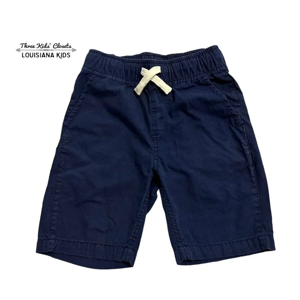 Children's Place Sz 5 Navy Blue Drawstring Shorts